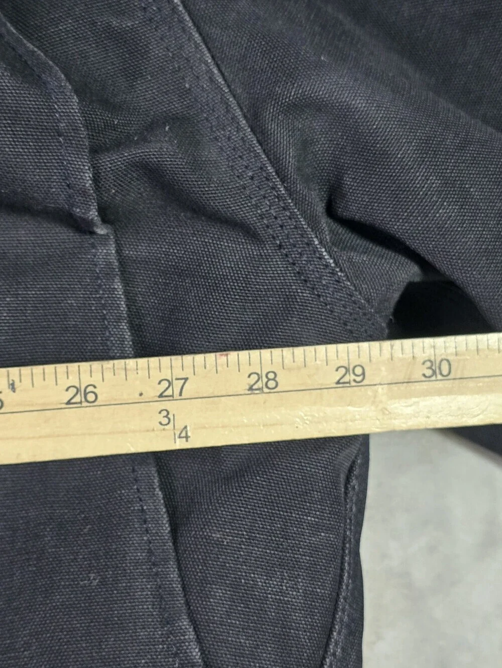 Vtg Carhartt Hooded Jacket Mens 54 Tall Black Arctic Canvas Chore Quilted C03